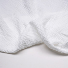 TISSU COTON IMPRIMÉ ANCRE BLEU & BLANC X 10CM