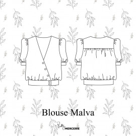 Blouse Malva - patron de couture - pretty mercerie 