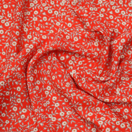 TISSU COTON IMPRIMÉ ANCRE BLEU & BLANC X 10CM