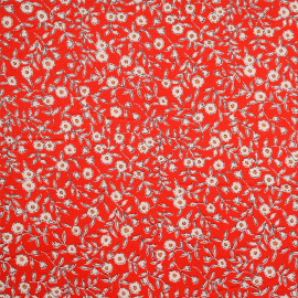 TISSU COTON IMPRIMÉ ANCRE BLEU & BLANC X 10CM