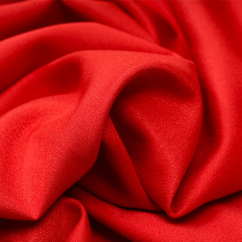 Tissu crêpe rouge - Pretty Mercerie - mercerie en ligne