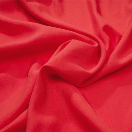 Tissu tencel sergé rouge bittersweet - Pretty Mercerie - mercerie en ligne