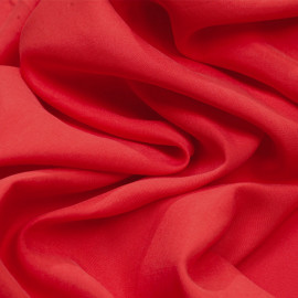 Tissu tencel sergé rouge bittersweet - Pretty Mercerie - mercerie en ligne