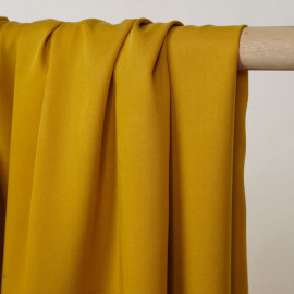 Tissu tencel sergé lemon curry - pretty mercerie - mercerie en ligne