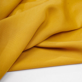 Tissu tencel sergé lemon curry - pretty mercerie - mercerie en ligne