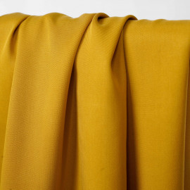 Tissu tencel sergé lemon curry - pretty mercerie - mercerie en ligne