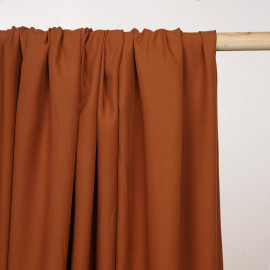 Tissu tencel sergé burnt orange - pretty mercerie - mercerie en ligne