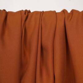 Tissu tencel sergé burnt orange - pretty mercerie - mercerie en ligne