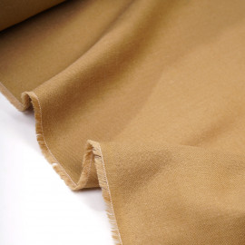 Tissu lin et viscose biscuit - pretty mercerie - mercerie en ligne