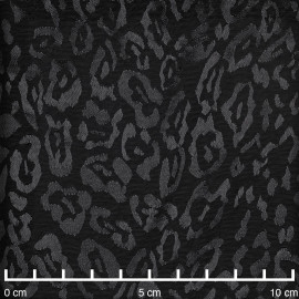 tissu jacquard bleu marine sergé à motif abstrait satiné X 10 CM