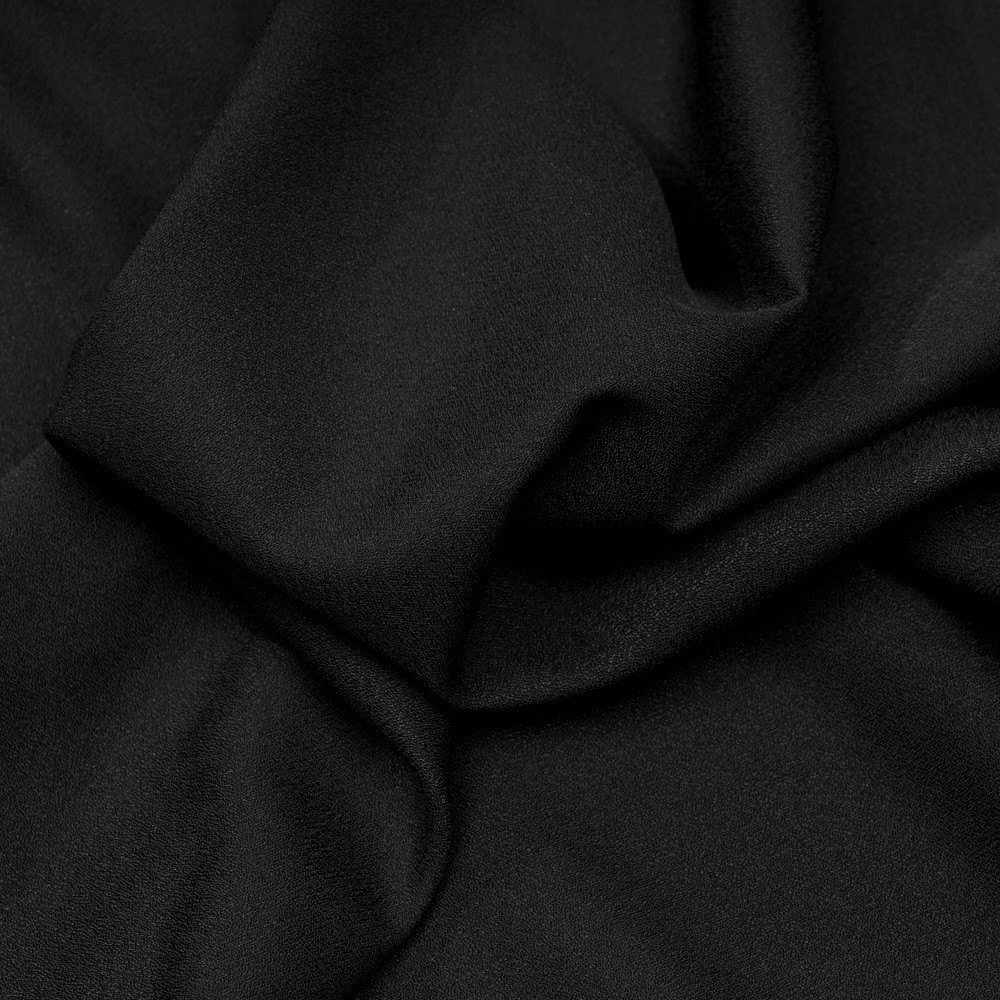 Tissu crêpe noir - pretty mercerie - mercerie ne ligne