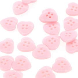 Bouton coeur rose du web