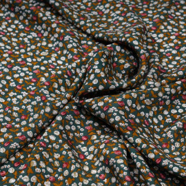TISSU COTON IMPRIMÉ ANCRE BLEU & BLANC X 10CM