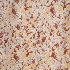 tissu jacquard bleu marine sergé à motif abstrait satiné X 10 CM