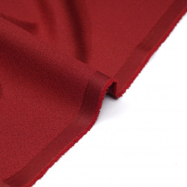 Tissu crêpe brick red - pretty mercerie - mercerie en ligne