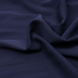 Tissu tencel sergé bleu marine - pretty mercerie - mercerie en ligne