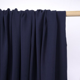 Tissu tencel sergé bleu marine - pretty mercerie - mercerie en ligne