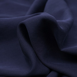 Tissu tencel sergé bleu marine - pretty mercerie - mercerie en ligne