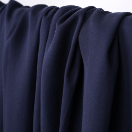 Tissu tencel sergé bleu marine - pretty mercerie - mercerie en ligne