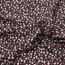 TISSU COTON IMPRIMÉ ANCRE BLEU & BLANC X 10CM