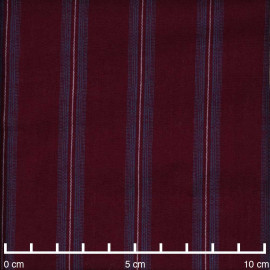 TISSU COTON IMPRIMÉ ANCRE BLEU & BLANC X 10CM