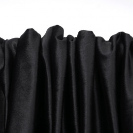 Tissu velours ras noir - Pretty Mercerie - mercerie en ligne