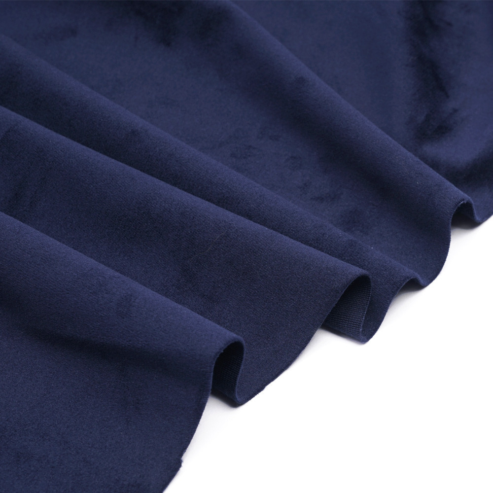 Tissu velours ras bleu marine  - pretty mercerie - mercerie en ligne