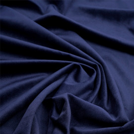 Tissu velours ras bleu marine  - pretty mercerie - mercerie en ligne