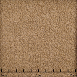 Tissu lainage bouclé effet mouton tanin - pretty mercerie - mercerie en ligne