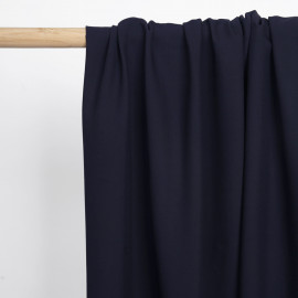 Tissu Tencel sergé bleu nuit - pretty mercerie - mercerie en ligne