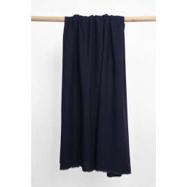 Tissu Tencel sergé bleu nuit - pretty mercerie - mercerie en ligne