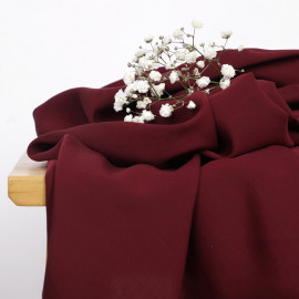Tissu Tencel sergé rouge tibetain - pretty mercerie - mercerie en ligne
