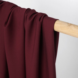 Tissu Tencel sergé rouge tibetain - pretty mercerie - mercerie en ligne