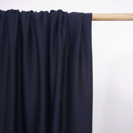 Tissu Tencel bleu nuit satiné - pretty mercerie - mercerie en ligne