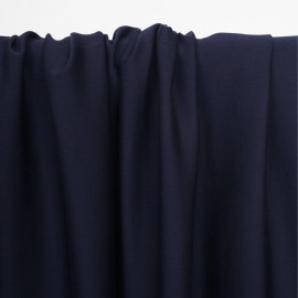 Tissu Tencel bleu nuit satiné - pretty mercerie - mercerie en ligne