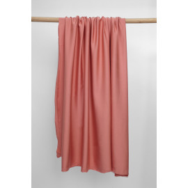 Tissu Tencel rose terra-cotta satiné - pretty mercerie - mercerie en ligne