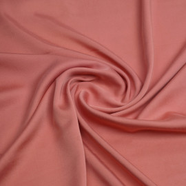 Tissu Tencel rose terra-cotta satiné - pretty mercerie - mercerie en ligne