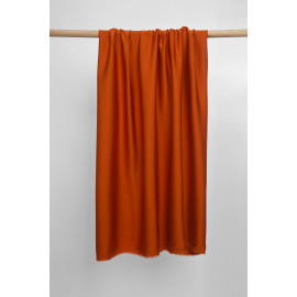 Tissu Tencel orange abricot satiné - pretty mercerie - mercerie en ligne