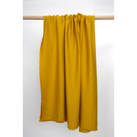 Tissu Tencel lemon curry satiné - pretty mercerie - mercerie en ligne