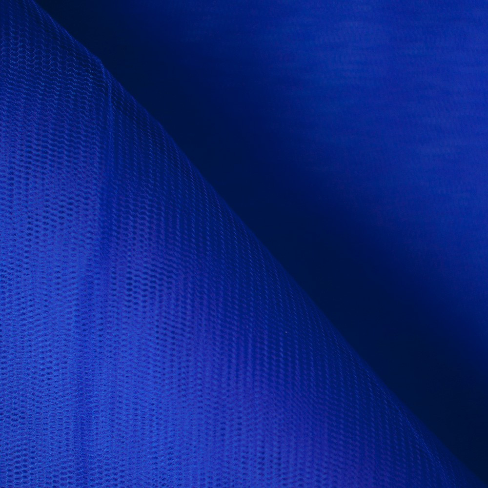 Tulle bleu extra Fin  x 10cm