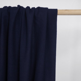 Tissu lainage bleu marine - pretty mercerie - mercerie en ligne