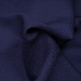Tissu crêpe bleu profond - Pretty Mercerie - mercerie en ligne