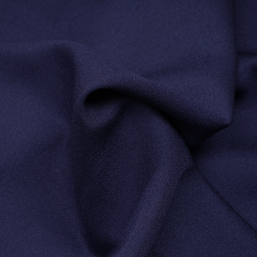 Tissu crêpe bleu profond - Pretty Mercerie - mercerie en ligne