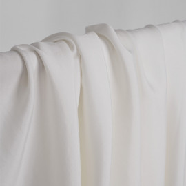tissu cupro et viscose blanc - pretty mercerie - mercerie en ligne