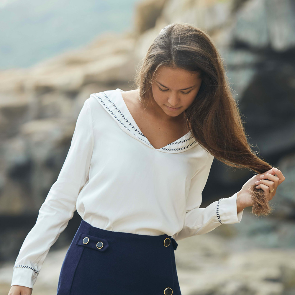 Blouse Salaun - patron de couture - pretty mercerie - mercerie en ligne