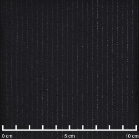 Tissu crêpe noir à rayures lurex noir  - pretty mercerie - mercerie en ligne