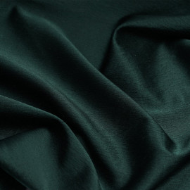 Tissu crêpe de soie vert hunter satiné - pretty mercerie - mercerie en ligne