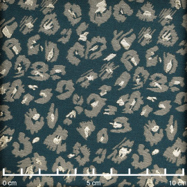 Tissu Jacquard Jardin d'hiver Blanc
