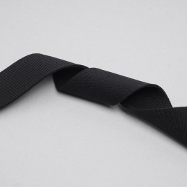 ruban élastique polyester recyclé noir tricoté | Pretty mercerie | mercerie en ligne