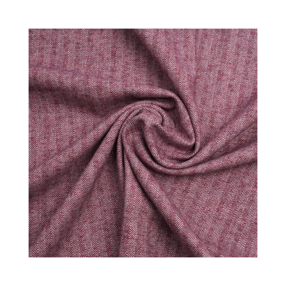 Tissu coton rhododendron à motif chevron blanc et rose | pretty mercerie | mercerie en ligne